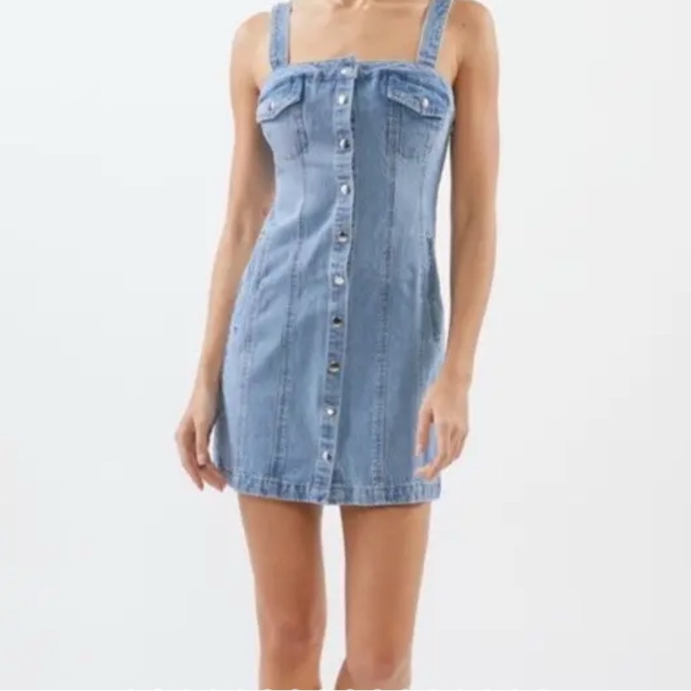 BDG Light Blue Denim Mini Dress